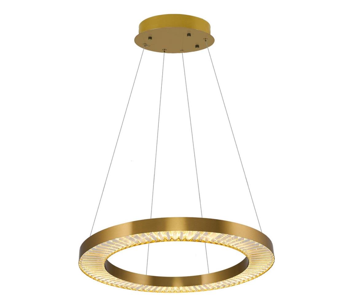 LED Lampa wisząca JESI LED/85W/230V 3000K Ø 80 cm brązowa