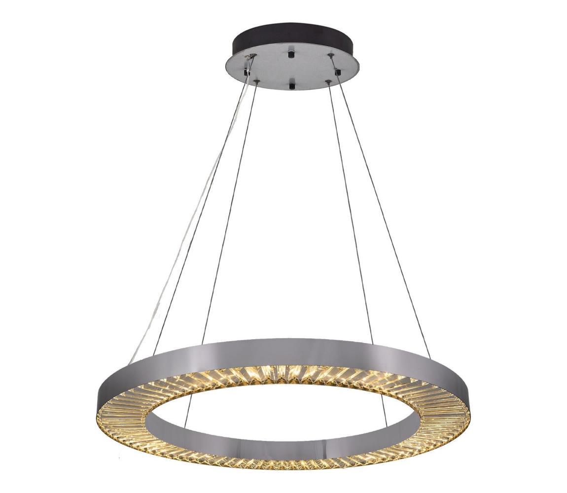 LED Żyrandol na kablu JESI LED/85W/230V 3000K śr. 80 cm srebrny