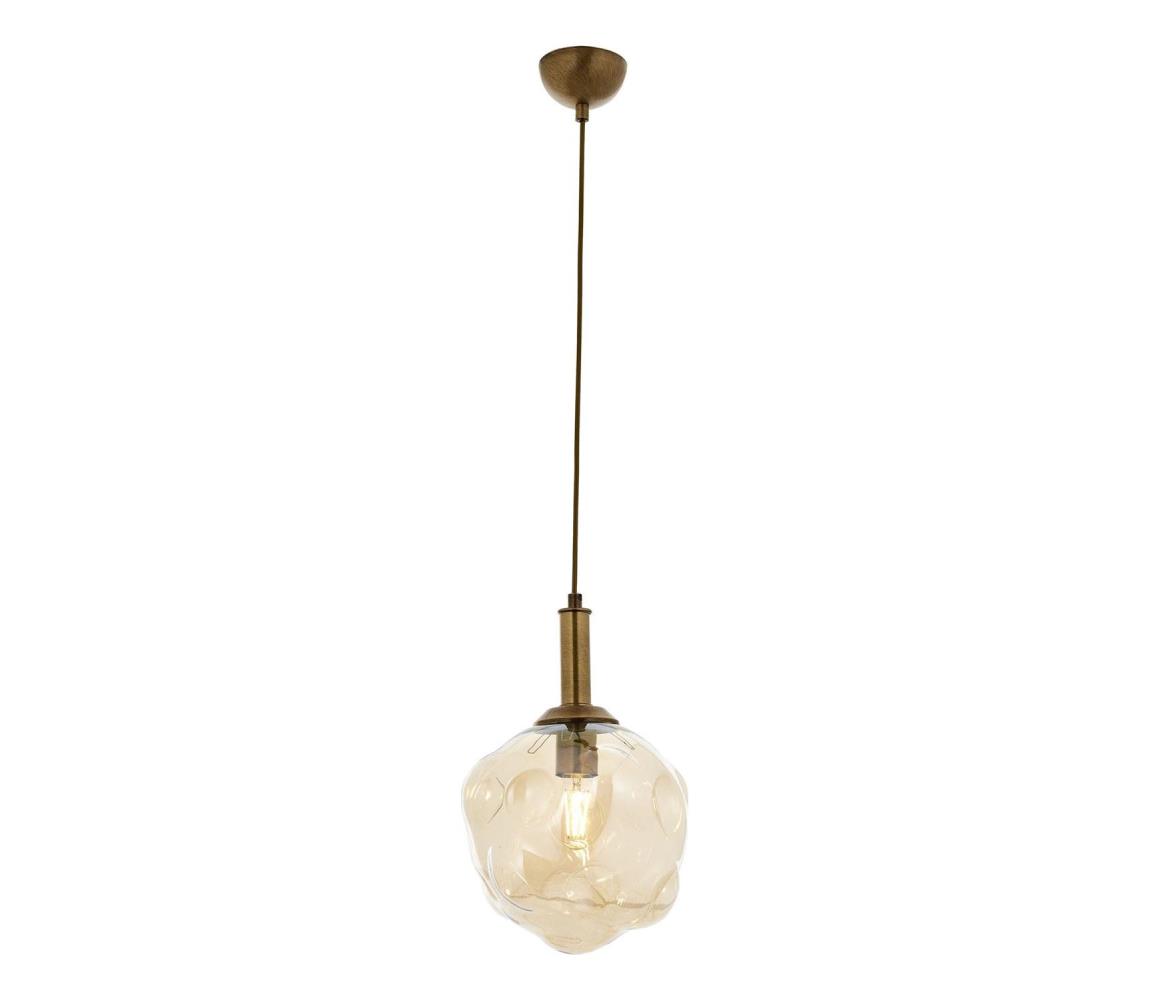 Lampa wisząca CRUMPLED 1xE27/40W/230V brązowa/beżowa