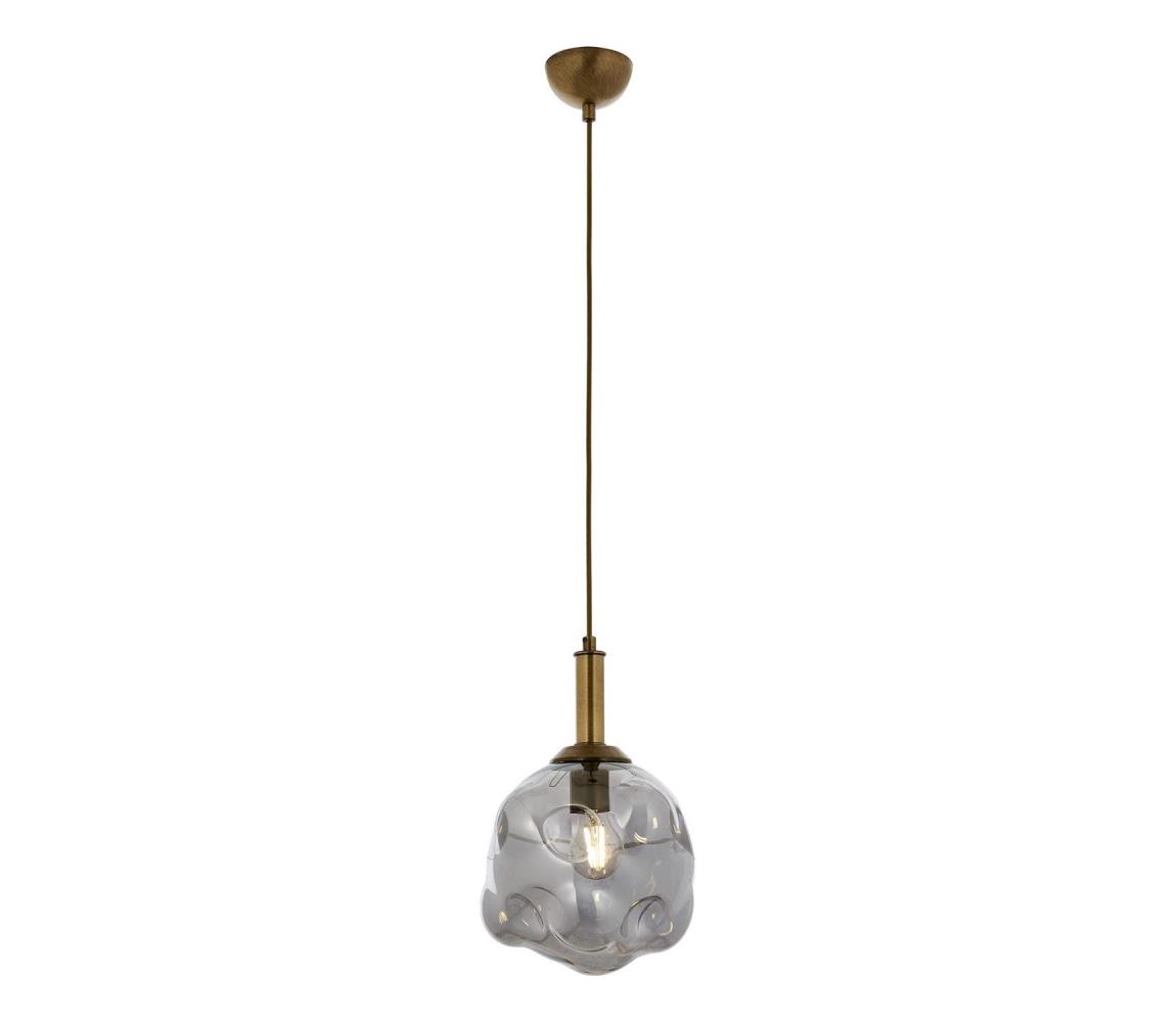 Lampa wisząca CRUMPLED 1xE27/40W/230V brązowa/dymna