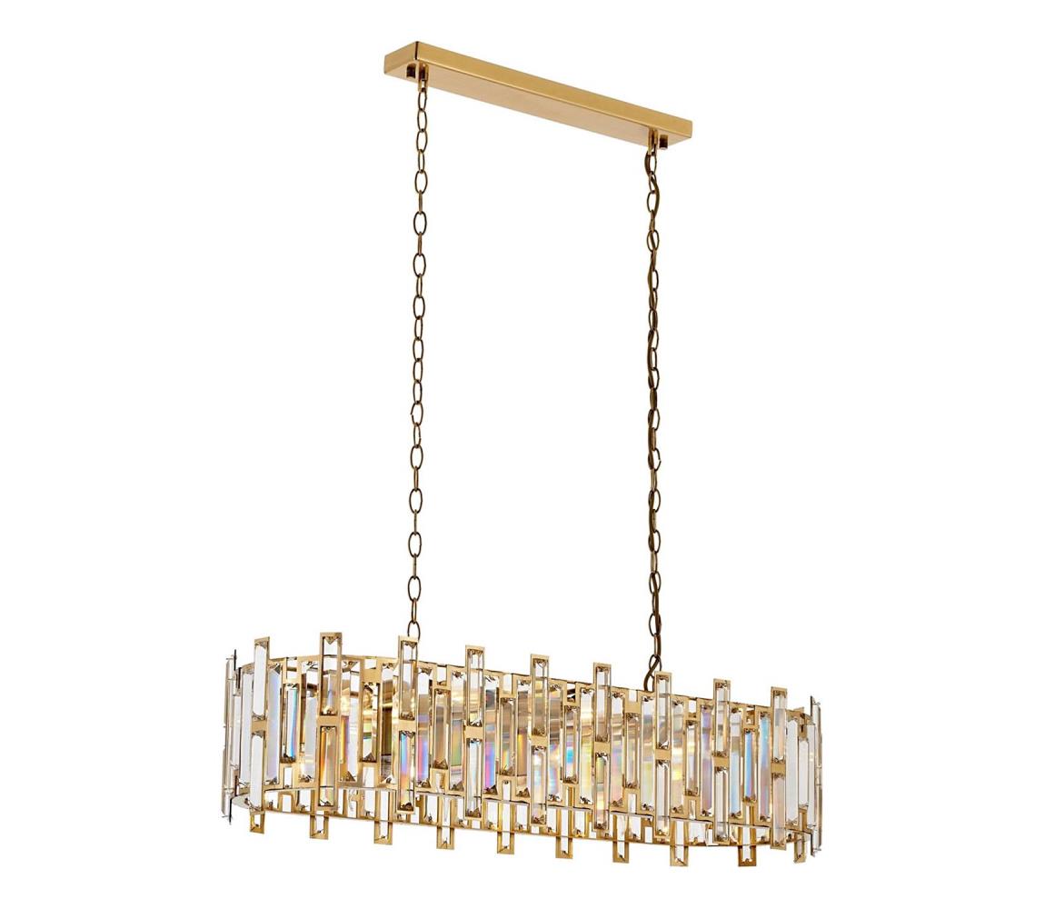 Lampa wisząca CRYSTALLINE 13xE14/40W/230V złota