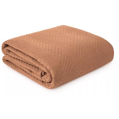 Narzuta EUROFIRANY Len 3 200 x 220 cm Ceglasty