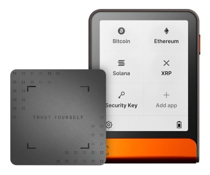 Ledger Flex Orange Crypto Hardware Wallet with Recovery Key