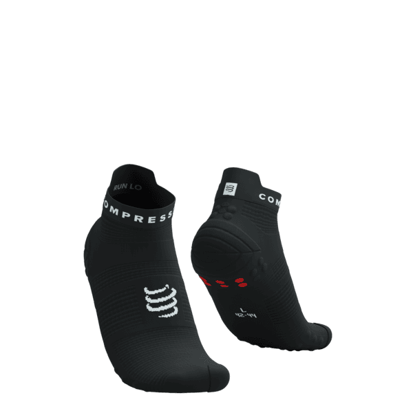 COMPRESSPORT Skarpetki do biegania krótkie PRORACING SOCKS V4 RUN LOW black/white