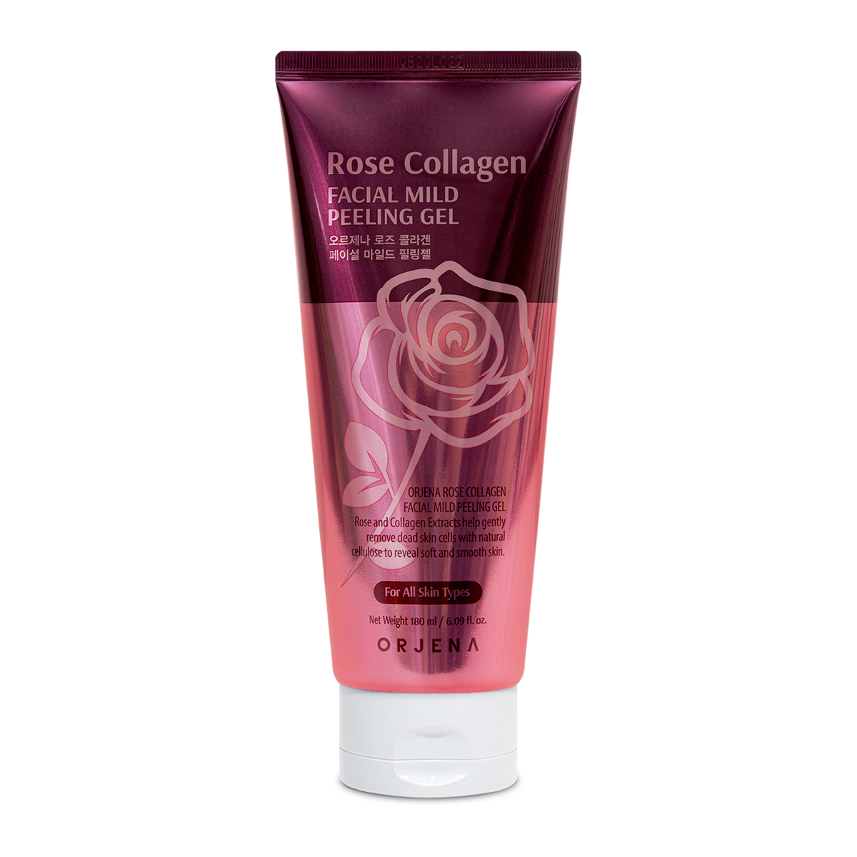 ORJENA Rose Collagen Delikatny Żel Peelingujący do Twarzy 180ml