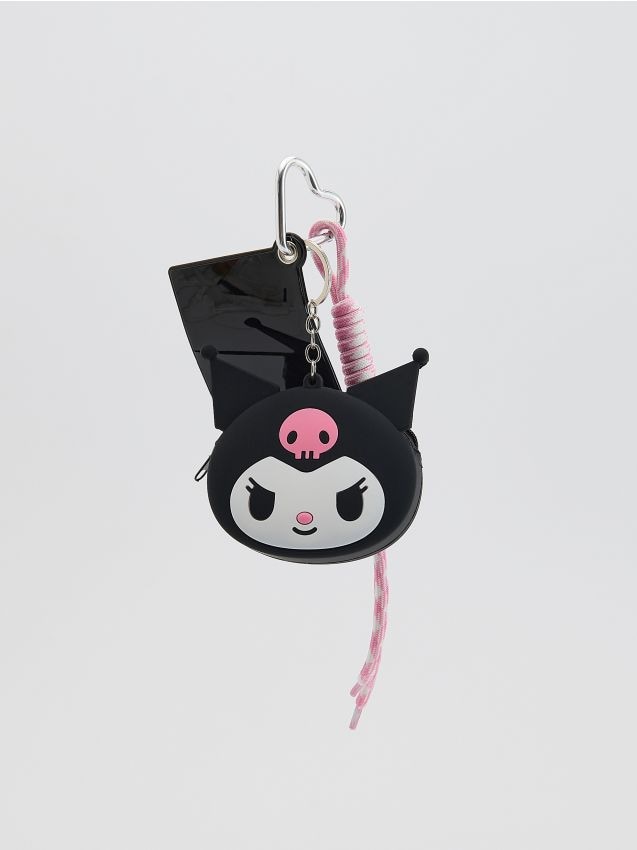Reserved - Brelok z portfelikiem Kuromi - czarny