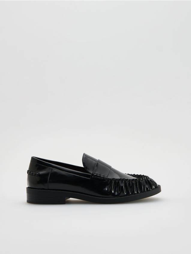 Reserved - Loafersy z przeszyciami - czarny