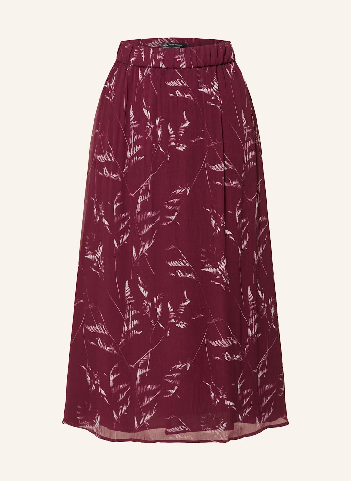 Armani Exchange Spódnica Plisowana rot