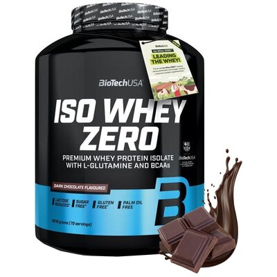 Odżywka białkowa BIOTECH Iso Whey Zero Ciemna czekolada (1816 g) Bez cukru