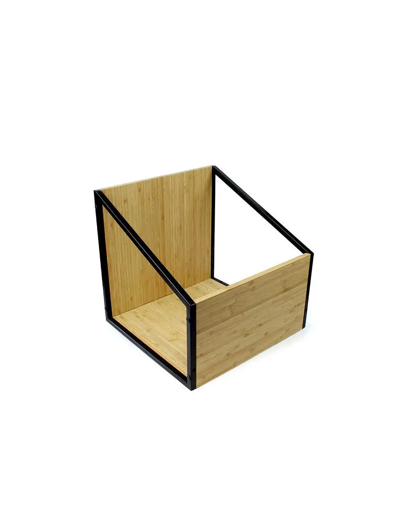 Norstone Vinyl LP Case – półka na płyty winylowe BLACK/BAMBOU