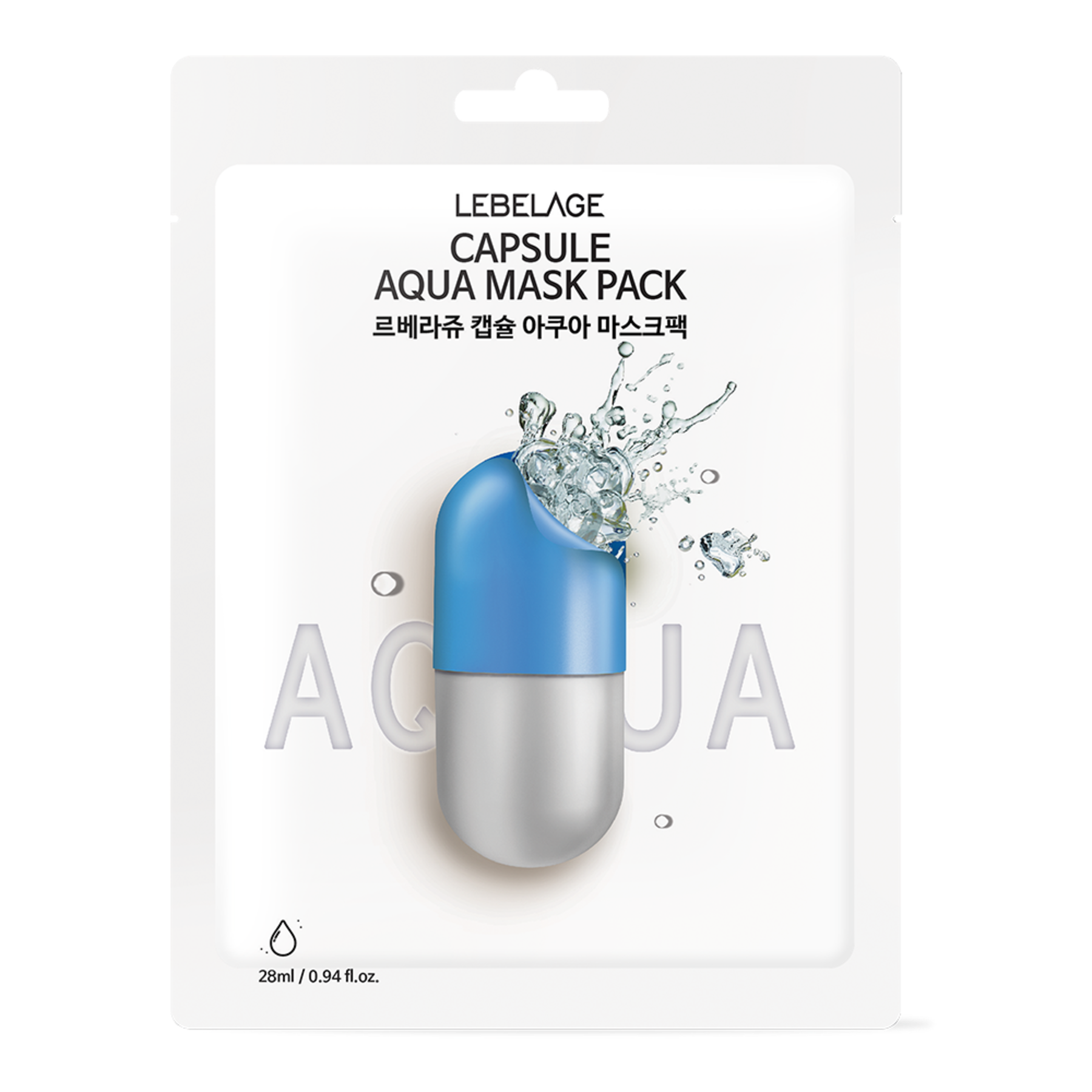 Lebelage Capsule Aqua Mask Nawilżająca Maska w Płachcie