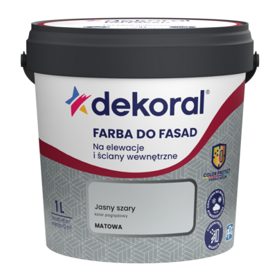 Dekoral Farba DO FASAD Jasny szary 1 l