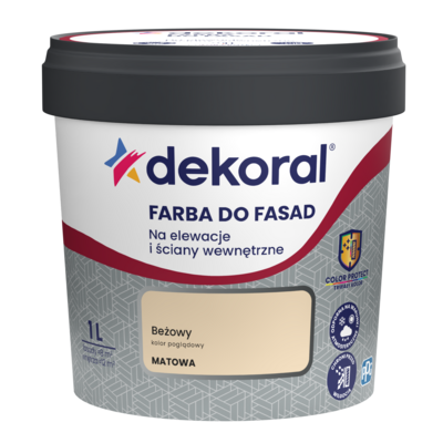 Dekoral Farba DO FASAD Beżowy 1 l