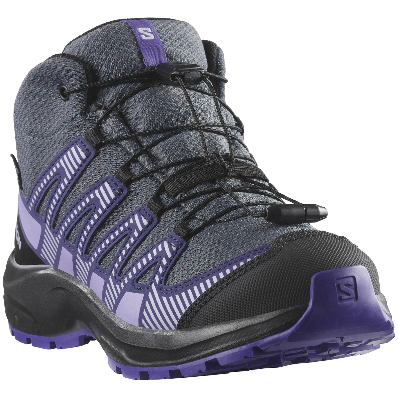 Buty dziecięce Salomon Xa Pro V8 Mid Waterproof Rozmiar butów (UE): 33 / Kolor: fioletowy