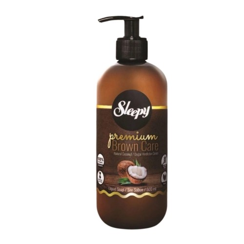 Sleepy Brown Care Almond Coconut 500 ml – mydło w płynie z pompką o zapachu migdałów i kokosa