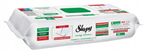 Sleepy Easy Clean 50szt mokre wkłady do mopa