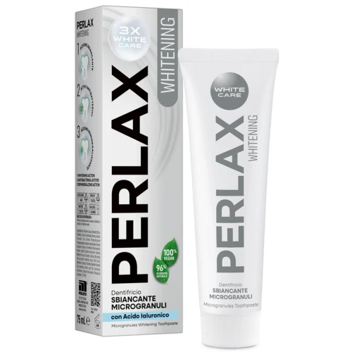 Perlax Whitening 75ml pasta do zębów, skuteczne wybielanie i ochrona szkliwa