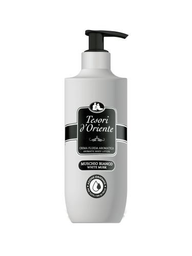 Tesori d’Oriente Muschio Bianco 400 ml – nawilżający balsam do ciała o zapachu białego piżma