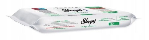 Sleepy Easy Clean 30 szt. – chusteczki XXL nawilżane do czyszczenia, uniwersalne, zapach białego mydła, z Turcji