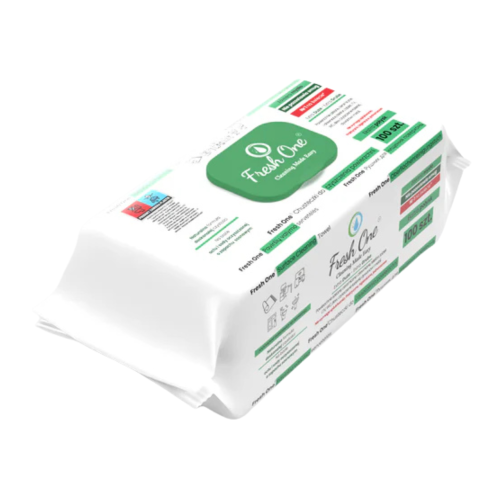 Fresh One Sosna 100 szt. – uniwersalne nawilżane chusteczki do sprzątania o zapachu sosny