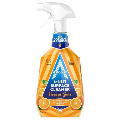 Astonish Multi‑Surface Cleaner 750 ml Orange – uniwersalny płyn czyszczący o zapachu pomarańczy