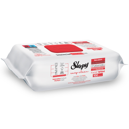 Sleepy Easy Clean 100szt chusteczki nawilżane do sprzątania kwiat wiśni