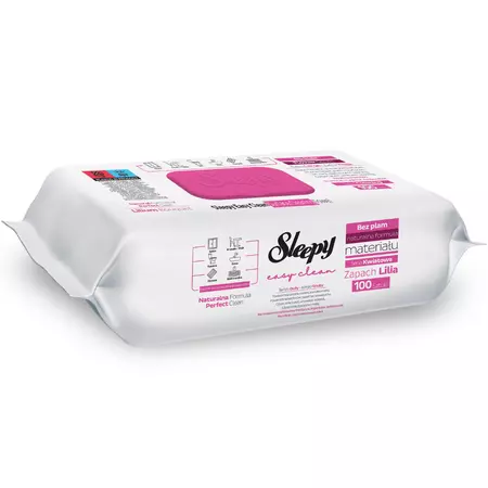 Sleepy Easy Clean 100szt chusteczki nawilżane do sprzątania lilia