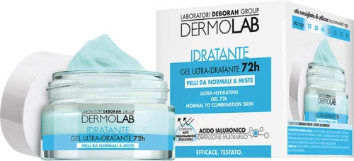 Dermolab Gel Ultra-Idratante 72h 50 ml – ultra-nawilżający żel do twarzy 72-godzinne działanie