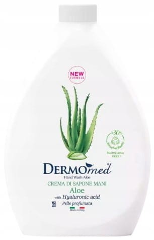 Dermomed Purezza Aloe 1000ml zapas, mydło w płynie z aloesem, łagodzące i nawilżające