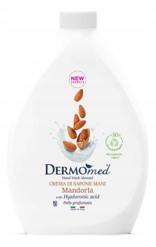 Dermomed Carezza Mandorla 1000ml zapas, mydło w płynie z migdałami, nawilżające i łagodzące