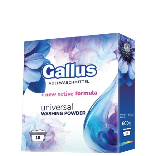 Gallus Universal 600 g – uniwersalny proszek do prania, 10 prań, skuteczne usuwanie plam