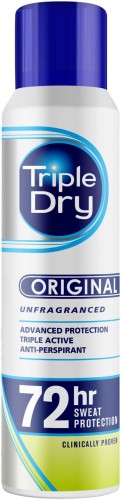 Triple Dry Original 150 ml – antyperspirant w sprayu, 72 h ochrony