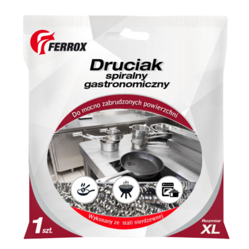Ferrox Bigger 1 szt. – duży spiralny czyścik metalowy do silnych zabrudzeń