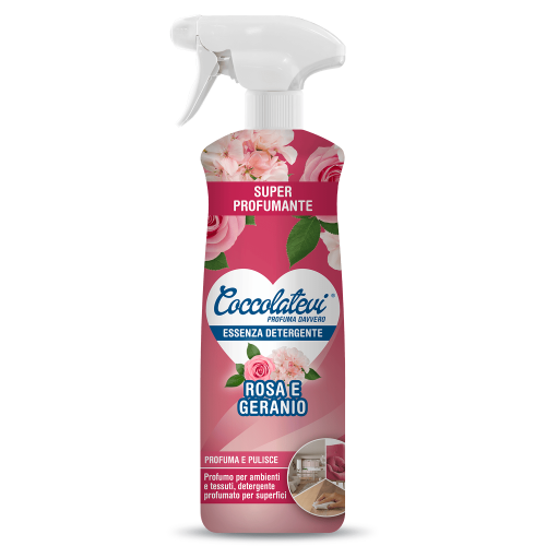 Coccolatevi Rosa Geranio 750 ml – włoski uniwersalny płyn czyszczący o zapachu róży i geranium