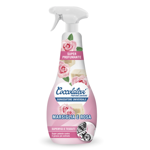 Coccolatevi Rosa Marsiglia 750 ml – włoski odtłuszczacz o zapachu różanego mydła marsylskiego