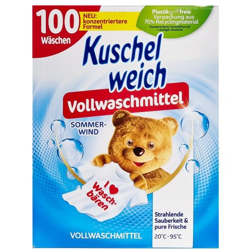 Kuschelweich Sommerwind 100 prań 5kg niemiecki proszek do prania białego i jasnych kolorów perfumowany