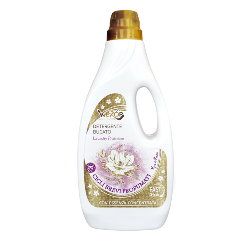 Wexór Detergente Bucato Rosa & Peonia 1500ml – premium żel do prania o kwiatowym zapachu róży i piwonii