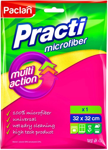 Paclan Ścierka mikrofibra ŻÓŁTA