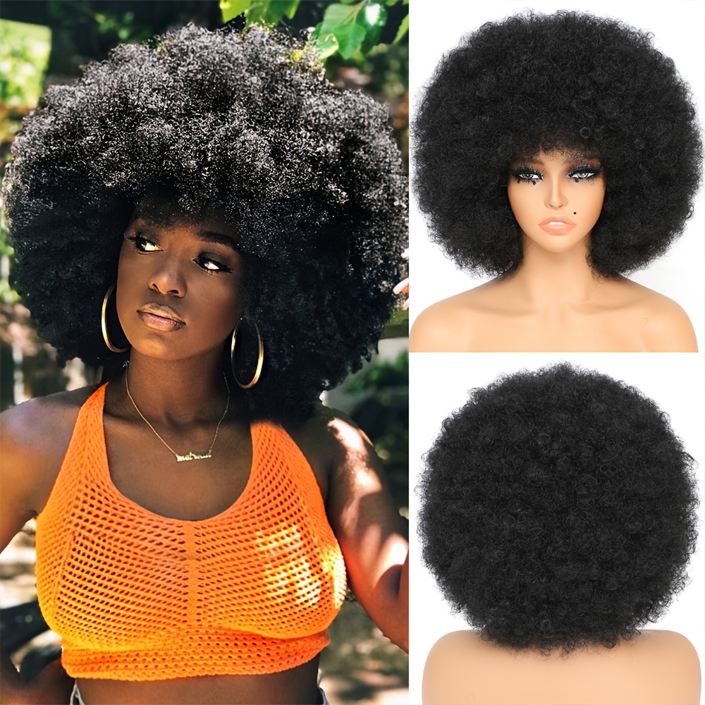 TEMU Duże, błyskawiczne, kręcone peruki afro do , cosplay i codziennego noszenia - naturalnie wyglądające, pełne, puszyste peruki z miękką i puszystą