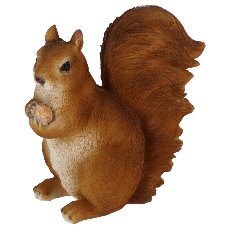 HowHomely Figurka wiewiórki z orzeszkiem h19,3 cm