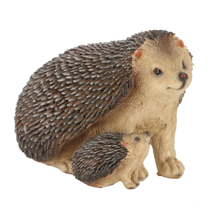 HowHomely Jeż z małym jeżykiem Figurka h10,8 cm