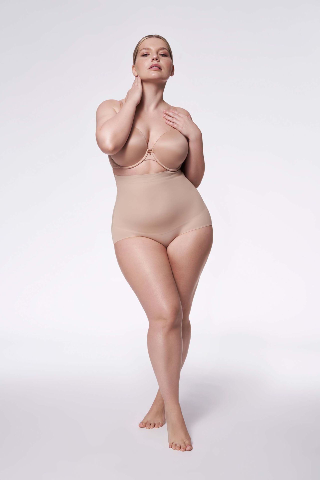 Figi 241 Basic High-Waist Panty Naturalne