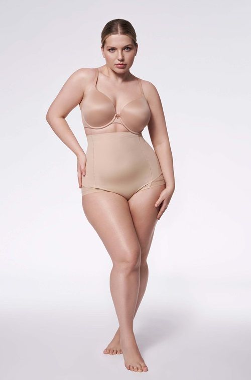 Figi 141 Mesh High-Waist Panty Naturalne