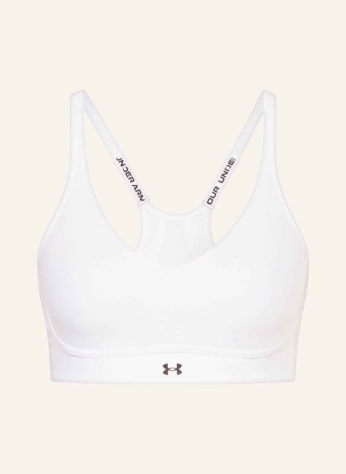Under Armour Biustonosz Sportowy Ua Infinity Low 2.0 weiss