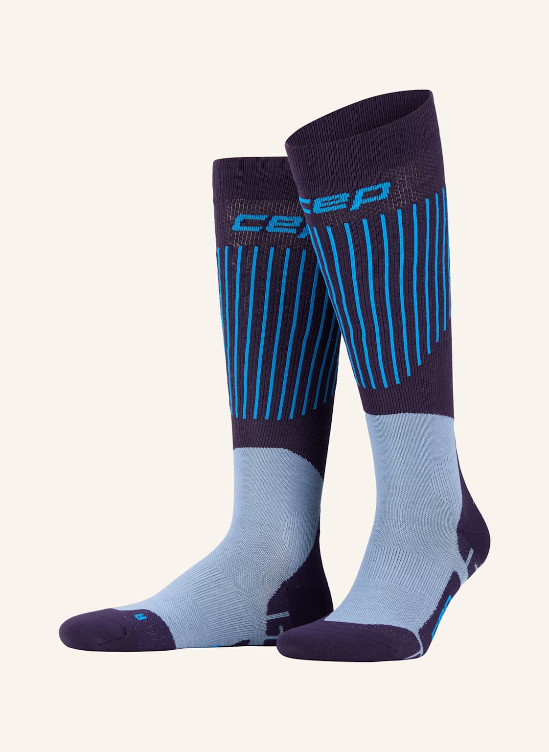 Cep Skarpety Narciarskie Ultralight Compression Light Cushion lila