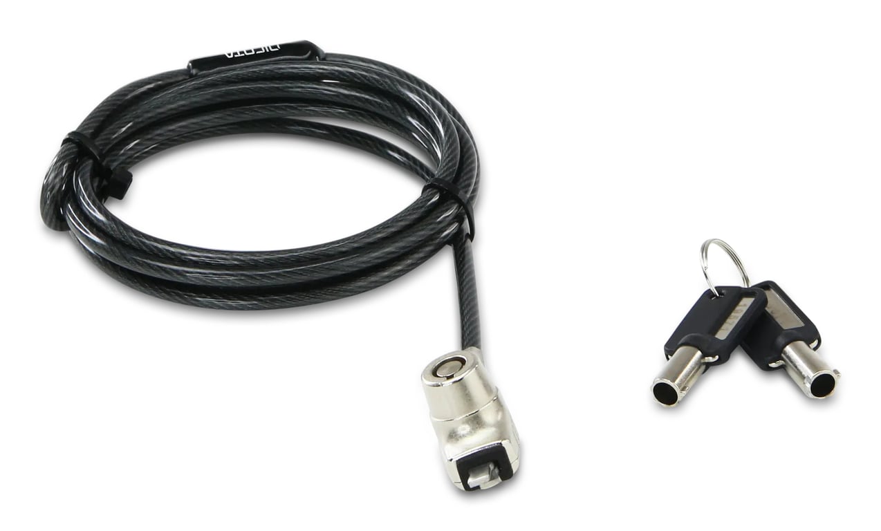 DICOTA BASE XX Laptop Lock Wedge zapięcie do kabli Antracyt 1,5 m