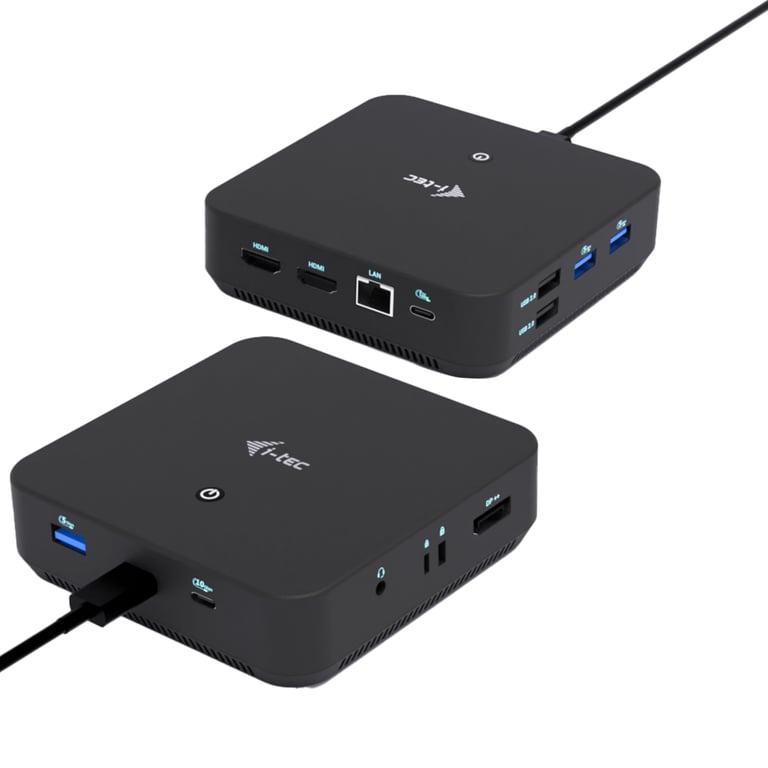 i-tec USB-C DP Dual HDMI Docking Station with Power Delivery 100 W Przewodowa USB 3.2 Gen 2 (3.1 Gen 2) Type-C Czarny