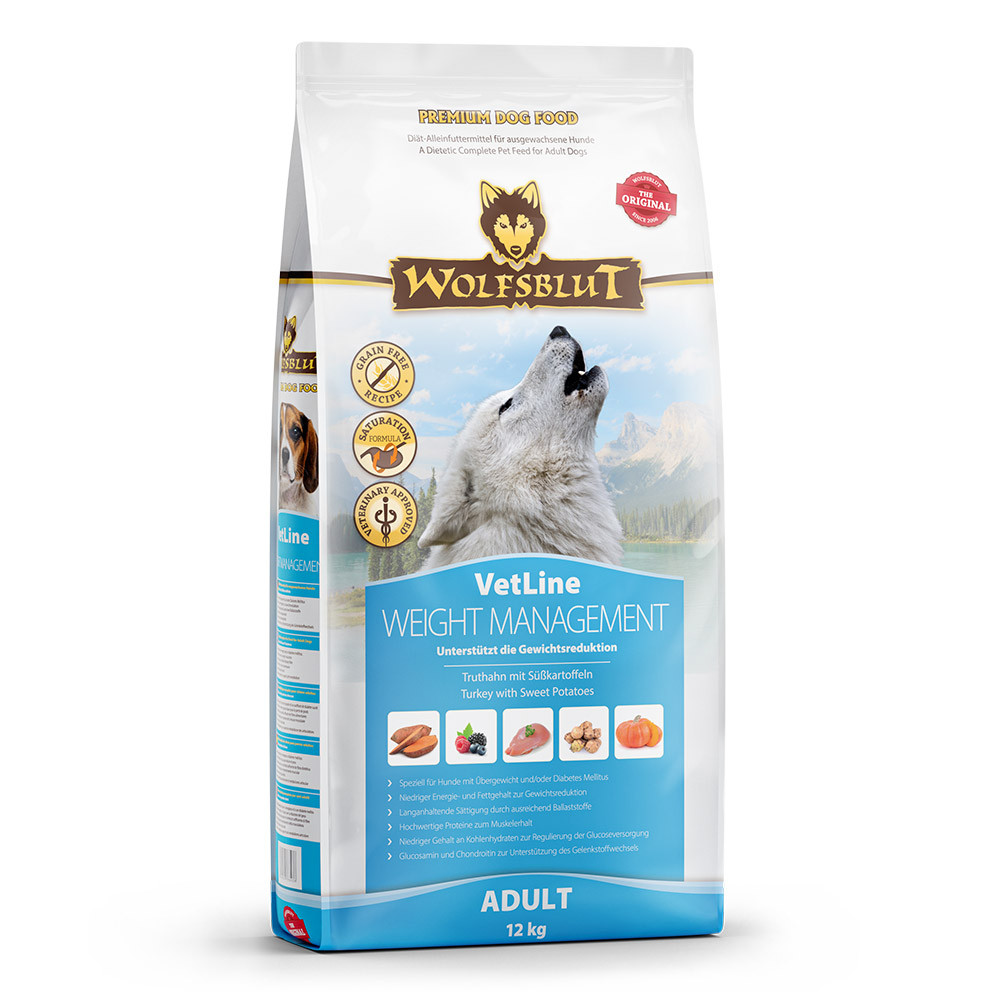 WOLFSBLUT VetLine Weight Management Indyk - sucha karma dla psa - 12kg