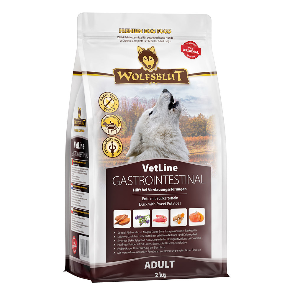WOLFSBLUT VetLine Gastrointestinal Kaczka - sucha karma dla psa - 2kg