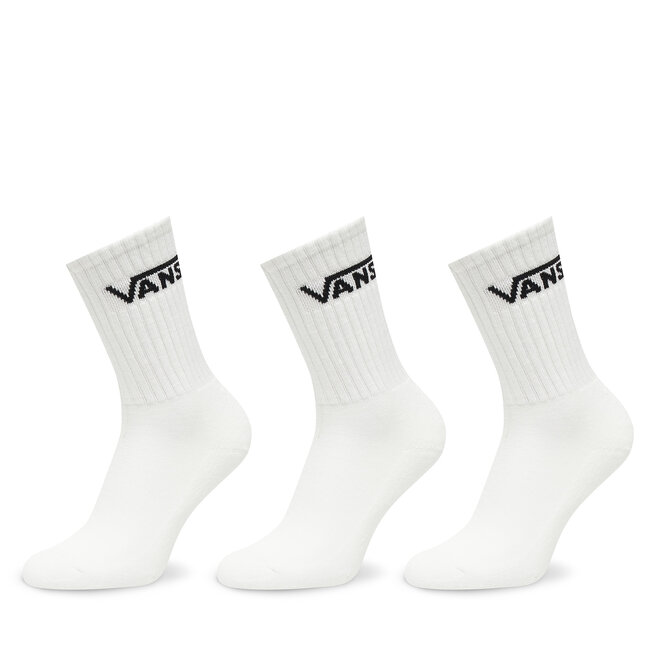 Zestaw 3 par wysokich skarpet unisex Vans VN000QBV Biały